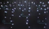 RL-i3*0.9F-B/W Гирлянда светодиодная Бахрома белая с мерцанием 220B, 144 LED, провод черный, IP54 RL-i3*0.9F-B/W Rich LED