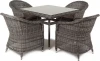 FC4T-5-SET graphite "Фредо" обеденная группа плетеная, цвет графит 4SIS арт.УТ-00002208