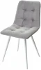 461MC04597 Стул CHILLI-Q светло-серый #26, велюр / белый каркас, 4 шт/ 1 к