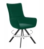 00-00079500 Стул DikLine 289 поворотный K13 изумруд, ножки черные арт.00-00079500