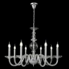 ARABESQUE SP8 CHROME Подвесная люстра Crystal Lux ARABESQUE SP8 CHROME (220V, на цепи, подсвечник, свеча)