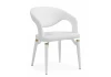 15929 Стул на металлокаркасе Palma white / white and gold 15929