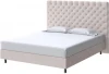 2027022 PROxSON Кровать Paris Boxspring Standart (Ткань: Рогожка Тетра Бежевый) 140x200