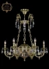 31.44.6.KR175SP.250IT.G.Sp.Clear.1D Подвесная люстра с хрустальными подвесками Art Classic 31.44 31.44.6.KR175SP.250IT.G.Sp.Clear.1D