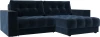 128473 Диван угловой с декором Лига-049 НПБ Лига Диванов (Велюр) арт.128473