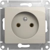 GSL000941 Розетка встраиваемая без заземления (молочный) Systeme Electric Glossa GSL000941