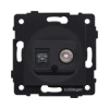 REA-013BM Розетка двойная TV (мама) + телефонная розетка RJ11, черный матовый Kollinger REA-013BM для Aspekt, Eleganz, Reflex