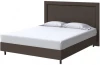 2032017 PROxSON Кровать London Boxspring Standart (Ткань: Рогожка Savana Chocolate (шоколад)) 80x200