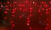 RL-i3*0.9F-B/R Гирлянда светодиодная Бахрома красная с мерцанием 220B, 144 LED, провод черный, IP54 RL-i3*0.9F-B/R Rich LED