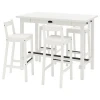 993.335.28 НОРДВИКЕН / НОРДВИКЕН Барн стол+4 барн стула, белый, белый