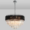 DARIAN 76017/10C CHROME BLACK Подвесная люстра хрустальная Natali Kovaltseva DARIAN 76017/10C CHROME BLACK 8 x E14, 40W, CHROME BLACK