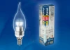 LED-CW37P-5W/NW/E14/CL ALC02SL пластик Лампочка светодиодная свеча на ветру прозрачная E14 5W 4500K Uniel LED-CW37P-5W/NW/E14/CL ALC02SL