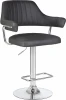 5019-LM CHARLY,  цвет сиденья серый, цвет основания хром Стул барный CHARLY (серый)