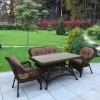 T130/LV-520BB-Brown_Beige Комплект плетеной мебели Afina T130/LV-520BB-Brown_Beige