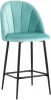 УТ000034610 Стул полубарный велюр пыльно-голубой Stool Group Логан УТ000034610