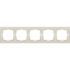 WL05-Frame-05-ivory Рамка на 5 постов Werkel Flock, слоновая кость
