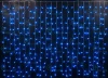 RL-CS2*1.5-B/B Гирлянда светодиодная Занавес синяя 220B, 300 LED, провод черный, IP54 RL-CS2*1.5-B/B Rich LED