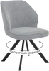 00-00074667 Стул DikLine 233 поворотный NS10 GREY, ножки черные арт.00-00074667