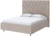 1927998 PROxSON Кровать Rhomby без основания (Ткань: Велюр Monopoly Миндаль (111)) 80x190