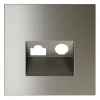 VLS002704 Накладка для розетки TV+RJ45 Voltum S70 VLS002704 (шелк)