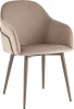 УТ000039823 Стул Новел New велюр серо-коричневый, ножки бежево-серые Stool Group арт.УТ000039823