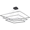 S111024/3SQ 180W Black Out Люстра подвесная светодиодная Donolux, 3 плафона, 180W, черный с белым