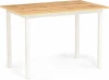 611355 Стол деревянный Woodville Аркон 110(130)х68х75 дуб вотан / белый арт.611355