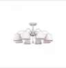 255/8-Whiteplatina Потолочная люстра IDLamp Kipriena 255/8-Whiteplatina