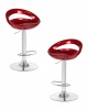 LM-1010-N_CH-M_ABS-burgundy-metallic Набор 2 шт стул барный DOBRIN DISCO (бордовый металлик)