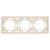49912 Рамка на 3 поста (кашемир, soft touch) Stekker Эмили 49912