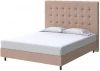 2026568 PROxSON Кровать Madrid Boxspring Standart (Ткань: Рогожка Тетра Ореховый) 160x200