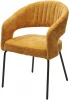629M05558 Стул M-City SNUG 3018-08 горчичный, шенилл / черный каркас