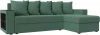 121642 Диван угловой Дубай Лайт правый угол (Зеленый/Рогожка) Лига Диванов арт.121642
