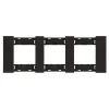 AA4802M3AG Рамка 3-ая черный матовый Meiton AA4802M3AG