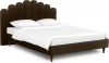 577031 Кровать Queen II Sharlotta L 1600 ОГОГО (арт.577031), (Ткань/Коричневый)