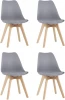 УТ000036612 Стул FRANKFURT серый 4 шт. Stool Group арт.УТ000036612