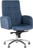 УТ000013292 Кресло руководителя Лансет микровелюр темно-синий Stool Group УТ000013292