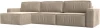 121060L Диван угловой Прага Классик лонг левый угол (Бежевый/Велюр) Лига Диванов арт.121060L