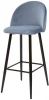 UDC8054G10856 Барный стул M-City MALIBU пудровый синий, велюр G108-56