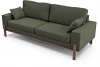 211066 Диван Arsko прямой Хангель велюр зеленый
