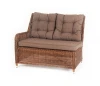 YH-C2579WY brown Плетеный правый модуль дивана, цвет коричневый 4SIS Бергамо YH-C2579WY brown