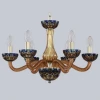1309/6/200 G Am/Amber-Blue/H-1I Подвесная люстра Bohemia 1309 1309/6/200 G Am/Amber-Blue/H-1I