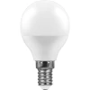 25803 Лампочка светодиодная шар белая колба E14 9 Вт 6400K холодное белое свечение Feron 25803