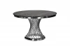 76AR-80555 76AR-80555 Стол обед иск.мрам Nero Alicanto/хром d120*75 Garda Decor