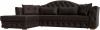 121635L Диван угловой Артис левый угол (Коричневый/Экокожа) Лига Диванов арт.121635L