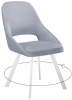 00-00066466 Стул DikLine 247 поворотный, Z46 перламутр, ножки белые