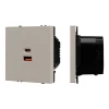 059446(1) Розетка тип A+C софт-тач кашемир ARL NOBE USB SCT-MUAC-SFPL-FC-CA (65W, QC3) (Arlight,) 059446(1)