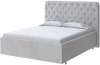 2022518 PROxSON Кровать Classic Large (Ткань: Велюр Teddy Стальной) 200x190