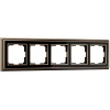 W0051328 Рамка на 5 постов (бронза/черный) W0051328 (a051216)