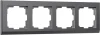W0041864 Рамка на 4 поста (графит матовый) Werkel W0041864 (a063118)